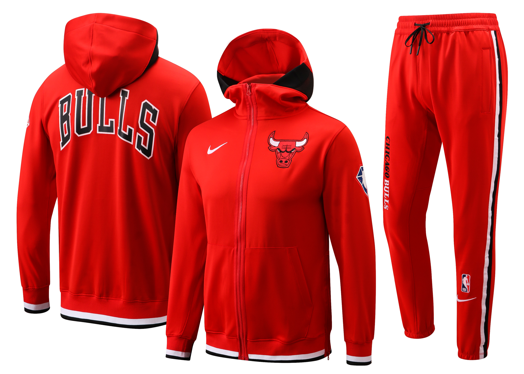 Men Chicago Bulls red  2024 NBA Nike Training suit->chicago bulls->NBA Jersey